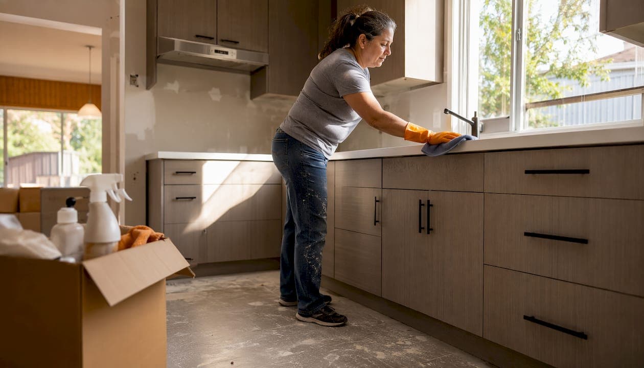 What does a post-renovation cleanout include?